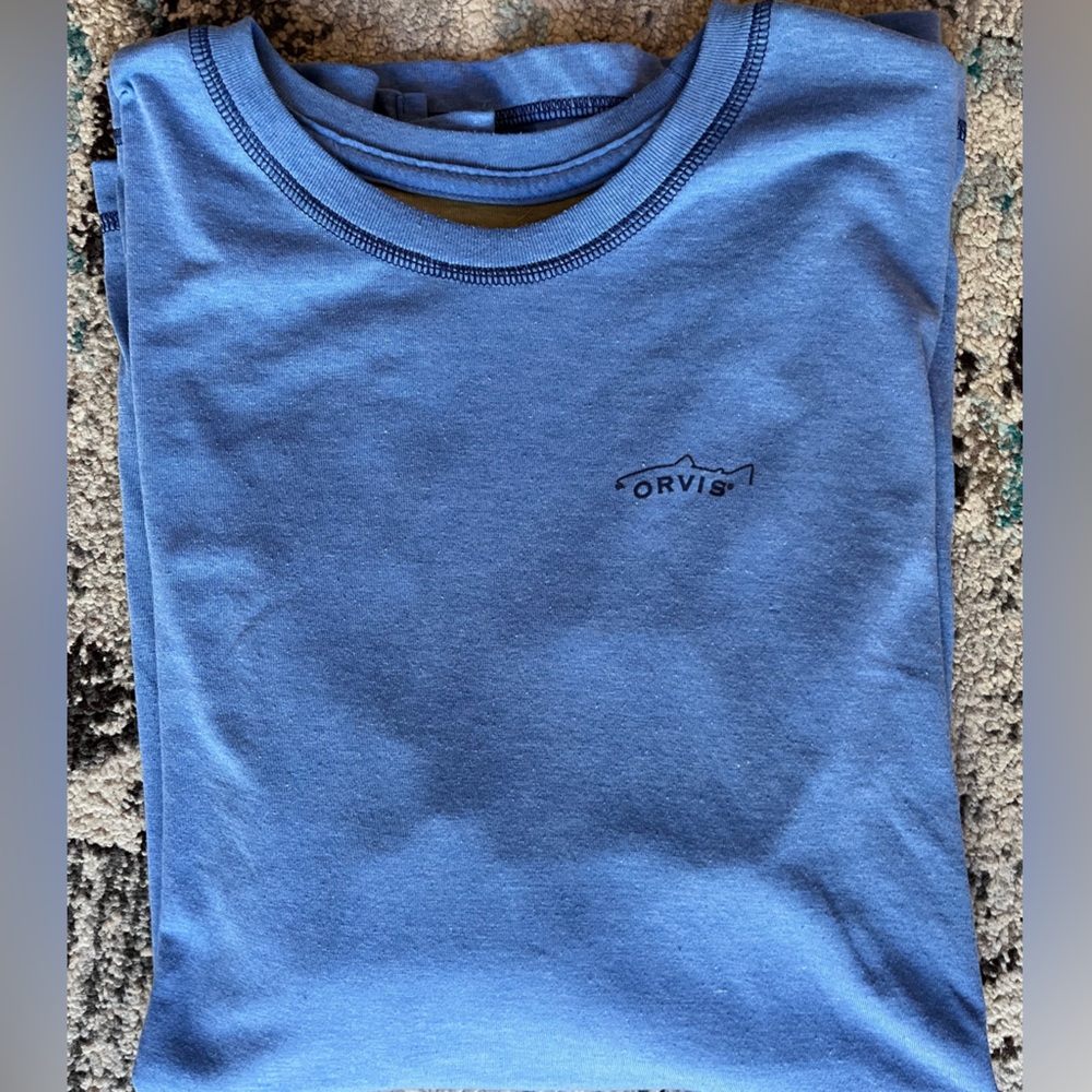 Orvis Blue Long Sleeve Tee